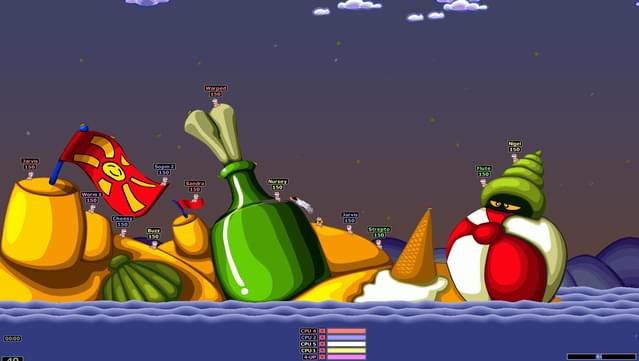 Worms: Armageddon Gameplay Screenshot