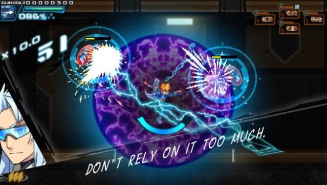 Azure Striker Gunvolt Trilogy Enhanced PC Screenshot