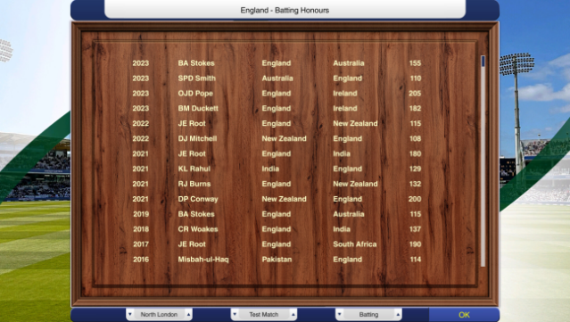 Cricket Captain Gameplay Screenshot