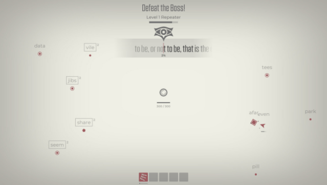 Glyphica: Typing Survival Gameplay Screenshot