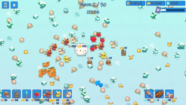 Milky Way TD SURVIVORS AUTOBATTLER RTS Gameplay Screenshot