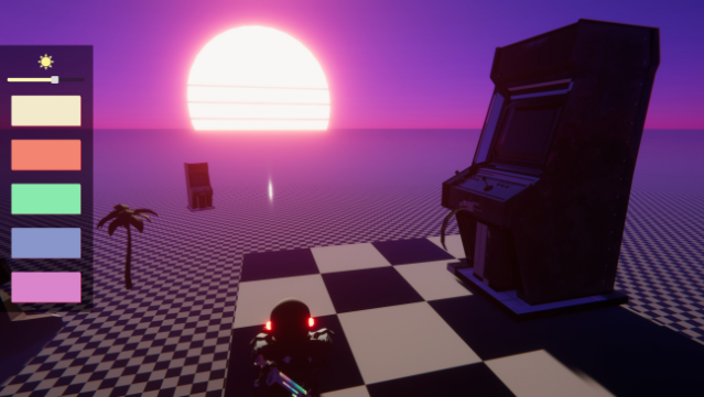 Vaporwave World Gameplay Screenshot